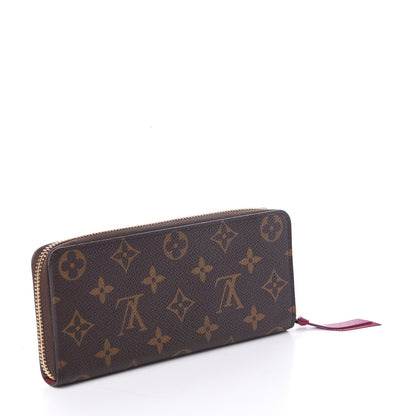 Louis Vuitton Monogram Clemence Wallet Fuchsia 2 of 5