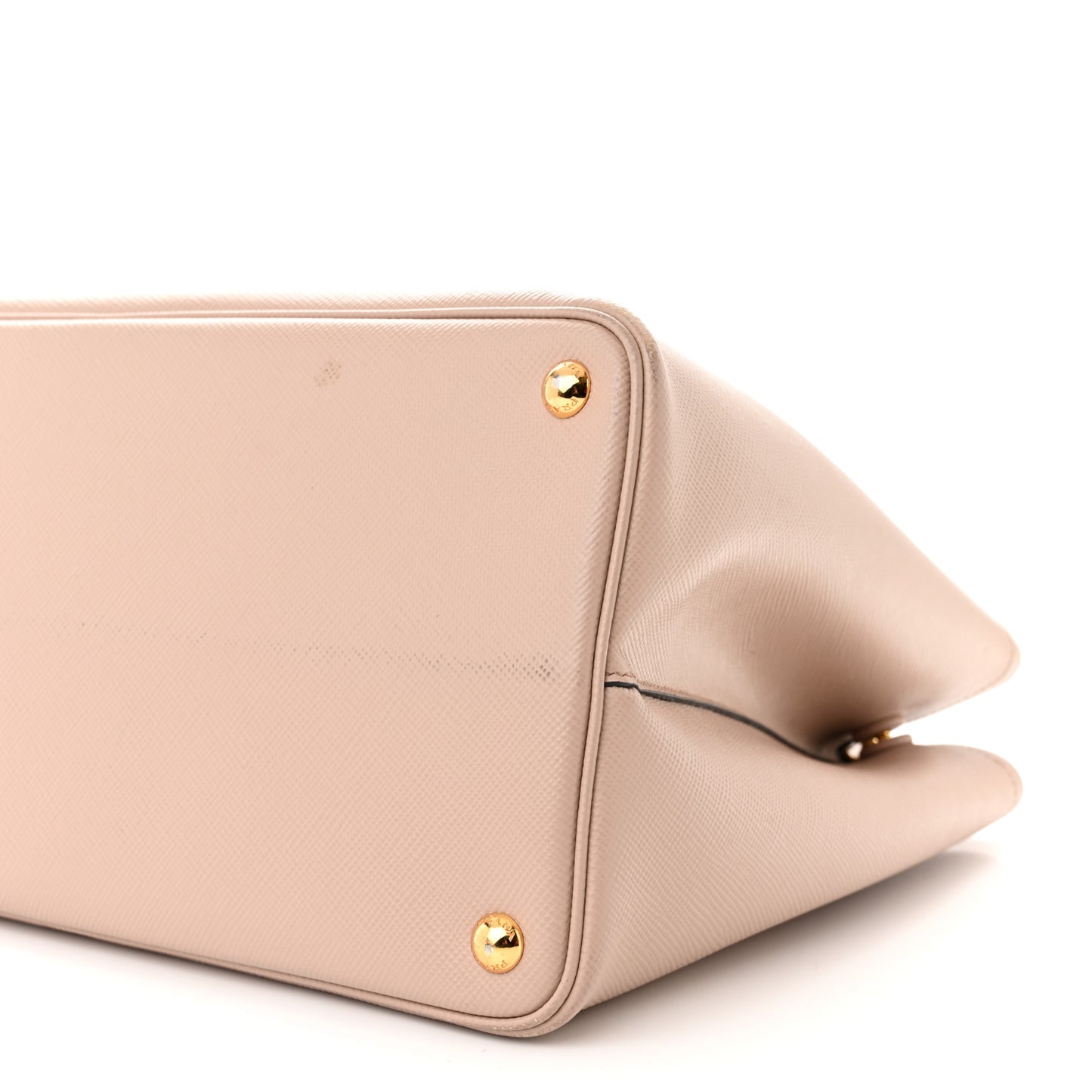 Saffiano Cuir Large Double Bag Cammeo