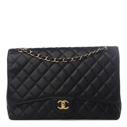 Chanel Caviar Quilted Maxi Single Flap Black 1 of 8