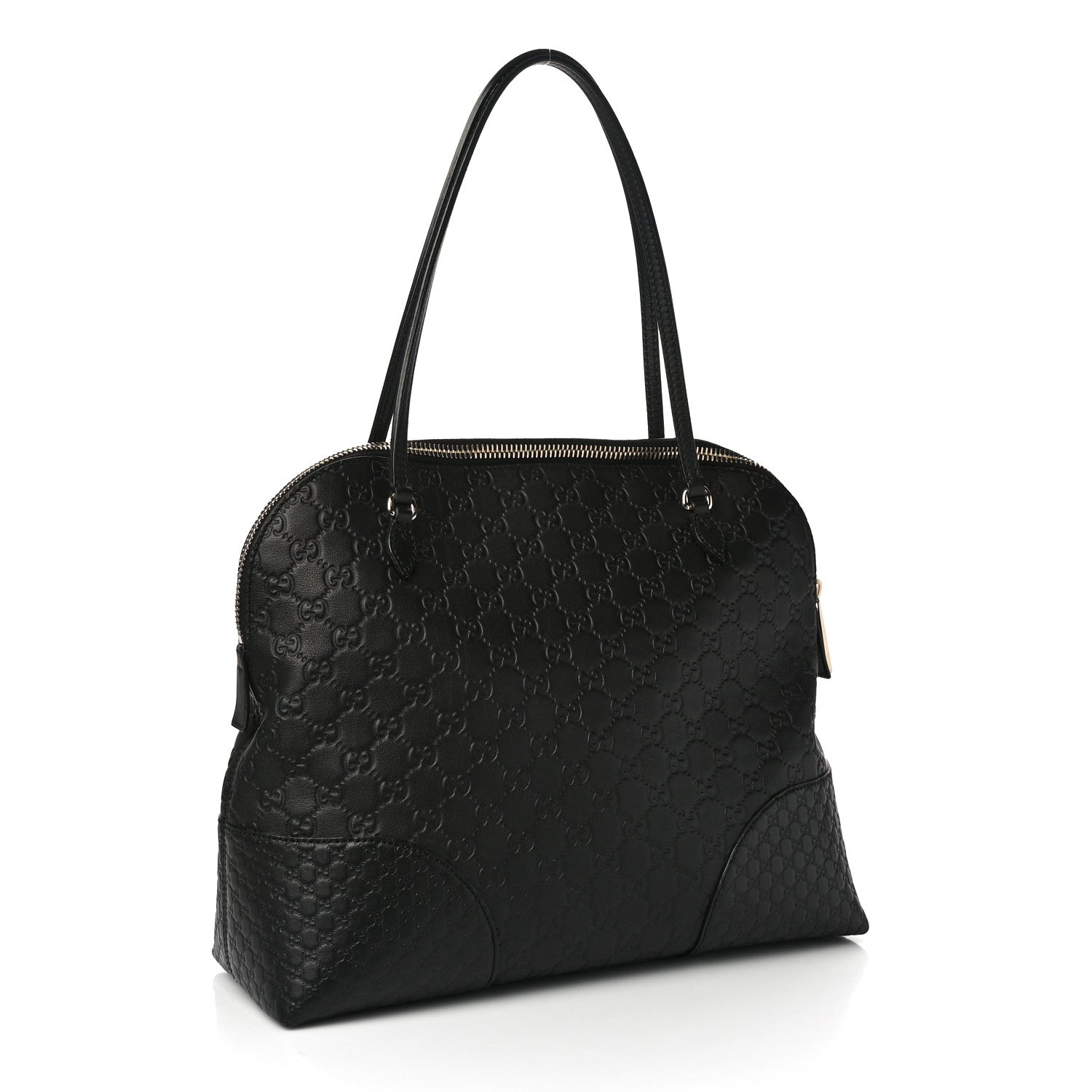 Gucci Guccissima Medium Bree Shoulder Bag Black 3 of 10