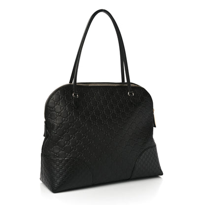 Gucci Guccissima Medium Bree Shoulder Bag Black 3 of 10