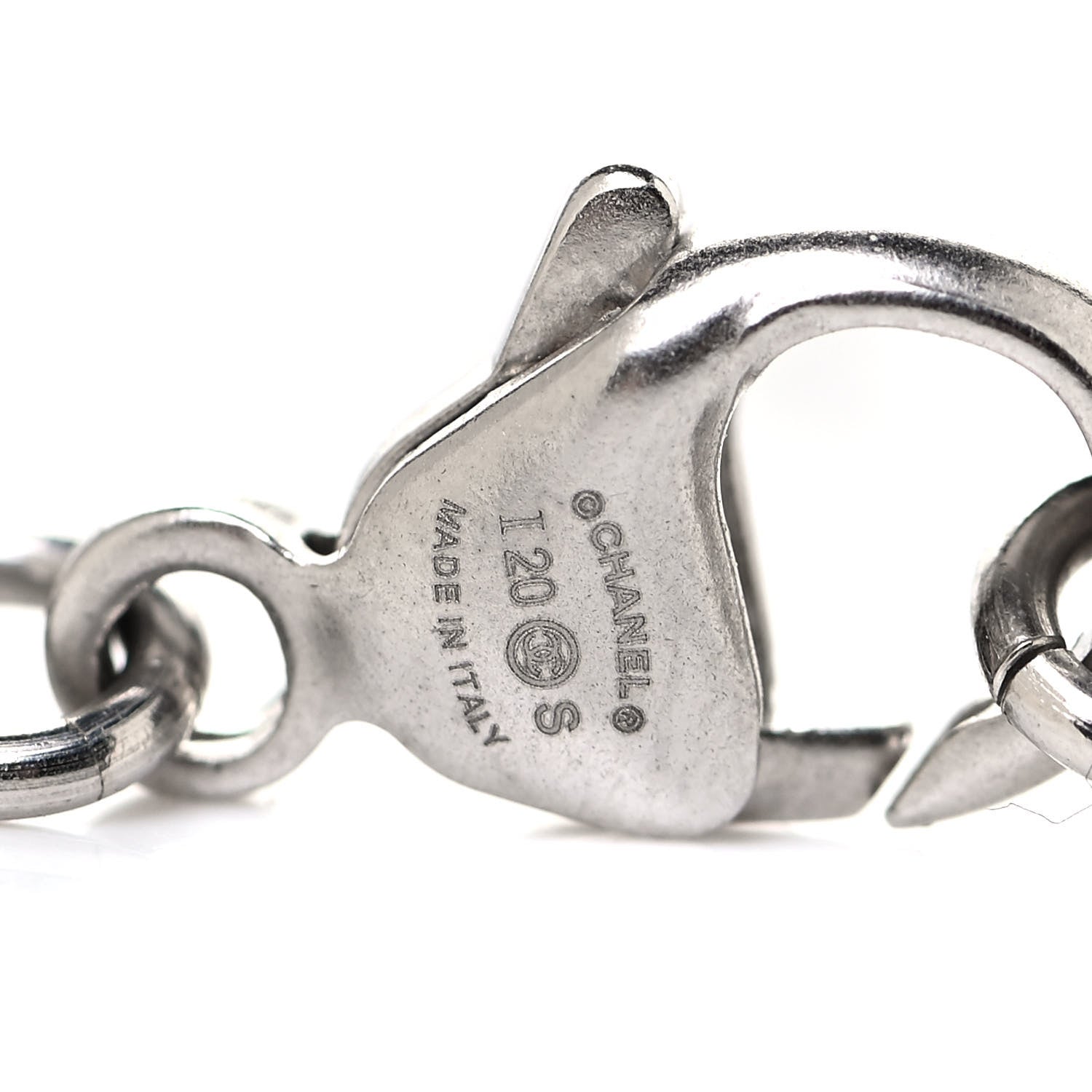 Chanel Crystal Pearl CC Bracelet Silver 5 of 5