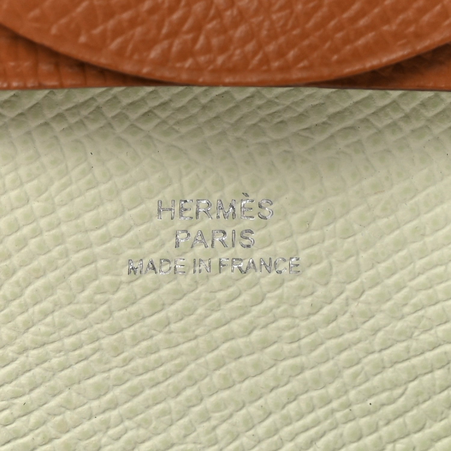 Hermes Epsom Bastia Verso Coin Purse Gold Vert Fizz 6 of 8