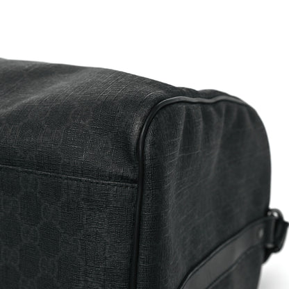 Gucci GG Supreme Monogram Medium Carry-On Duffle Bag Black Grey 12 of 12