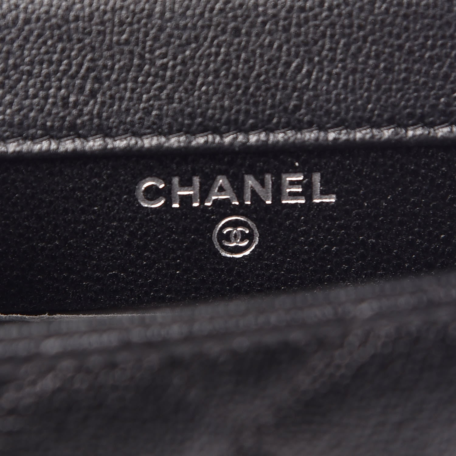 Chanel Grained Calfskin Quilted CC Box Clutch With Chain Black 6 of 11