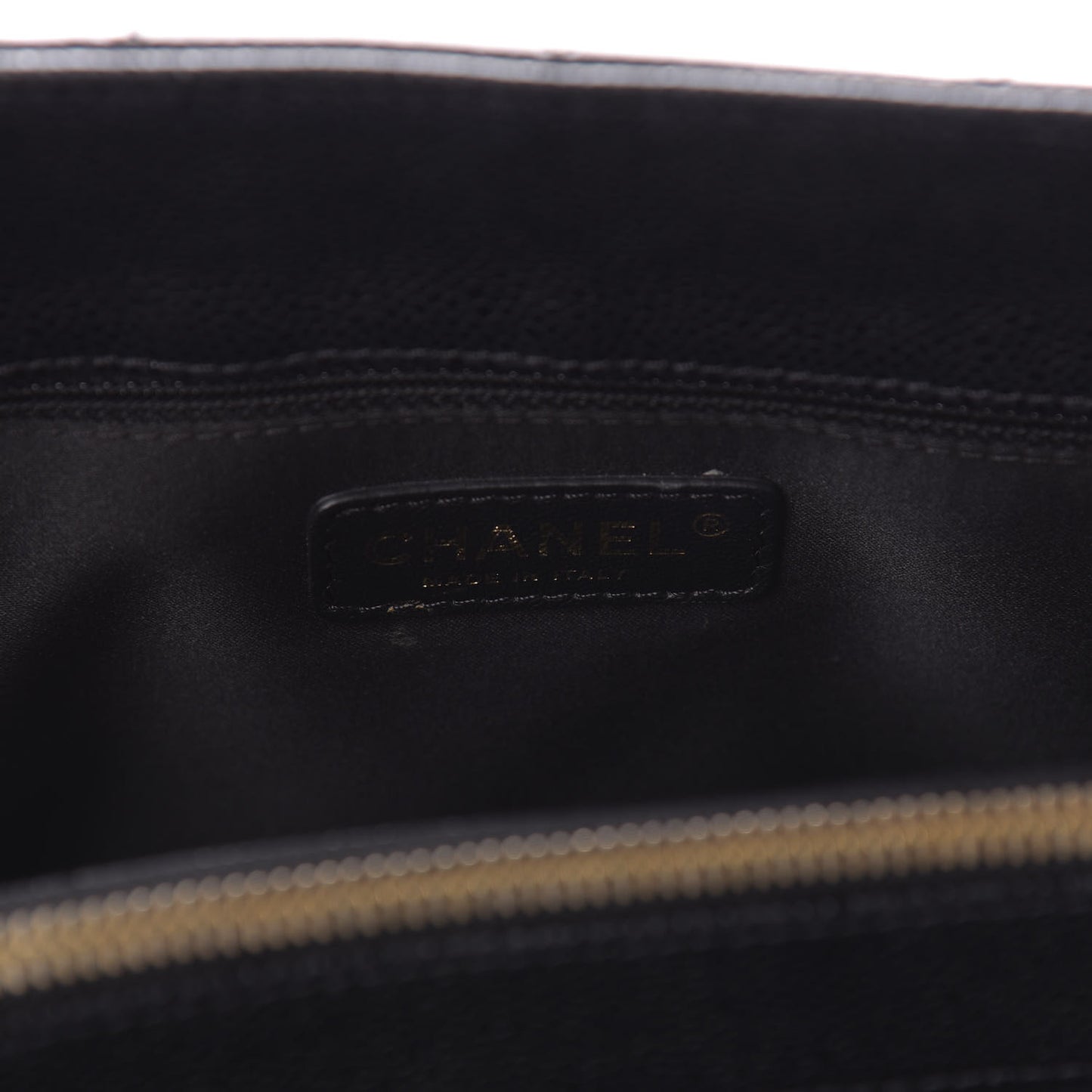 Caviar Quilted Grand Shopping Tote GST Black