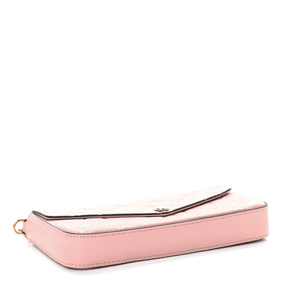Louis Vuitton Empreinte Pochette Felicie Chain Wallet Rose Poudre 4 of 11