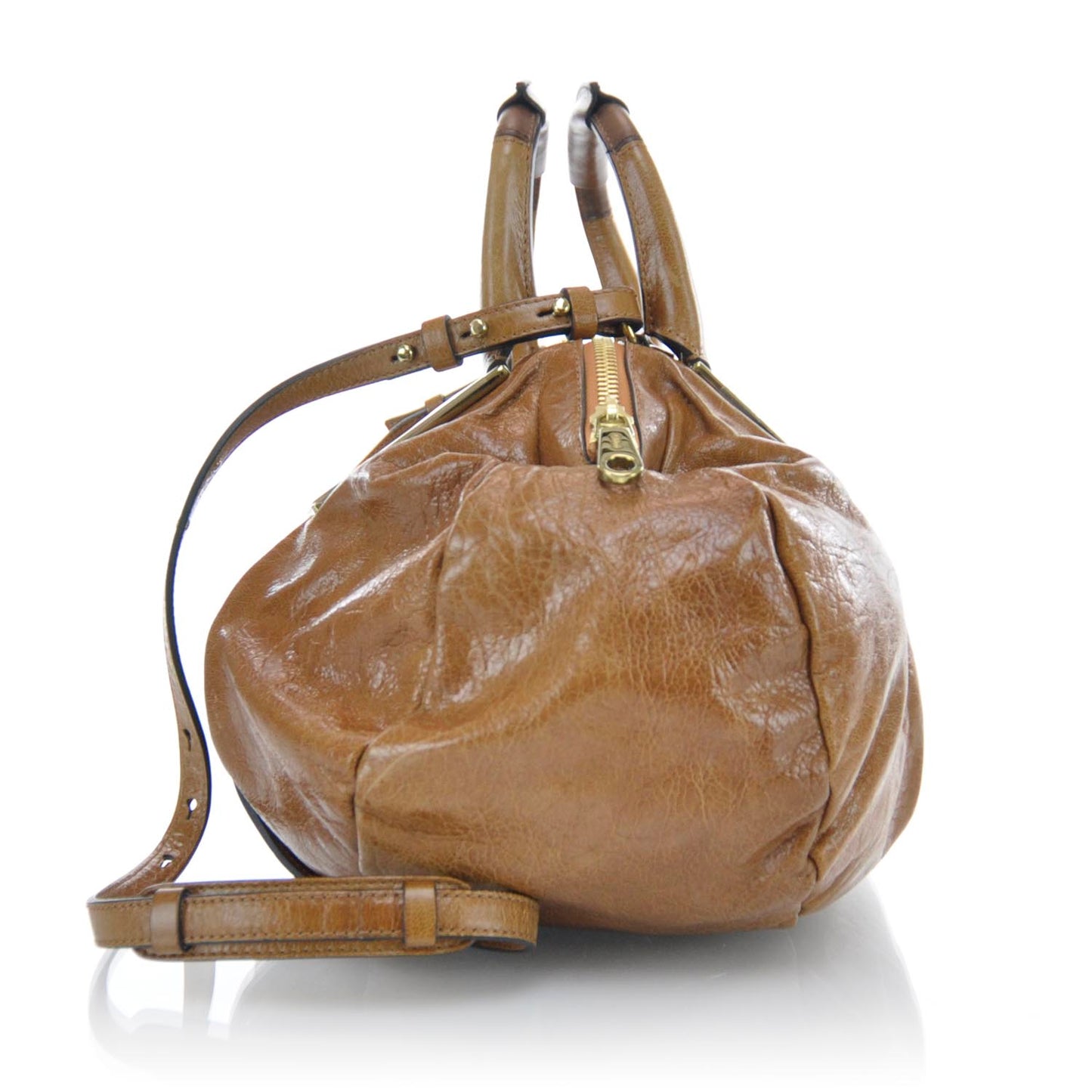Leather Ethel Satchel Brown