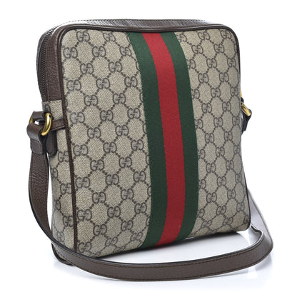 Gucci GG Supreme Monogram Web Small Ophidia Messenger Bag Brown 3 of 9