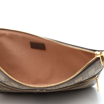 Gucci GG Supreme Monogram Large Ophidia Pouch Clutch Brown 5 of 8