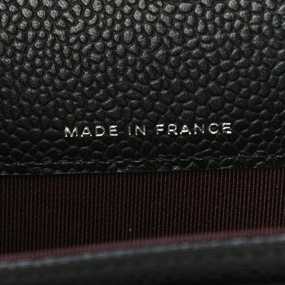 Chanel Caviar Quilted Flap Card Holder Wallet Black 7 of 12
