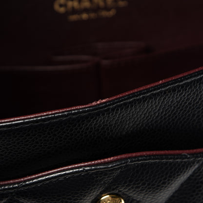 Chanel Caviar Quilted Jumbo Double Flap Black 12 of 17