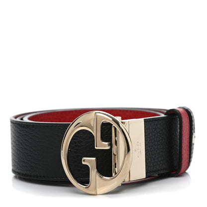 Gucci Calfskin 1973 Reversible Belt 90 36 Black Red 1 of 5