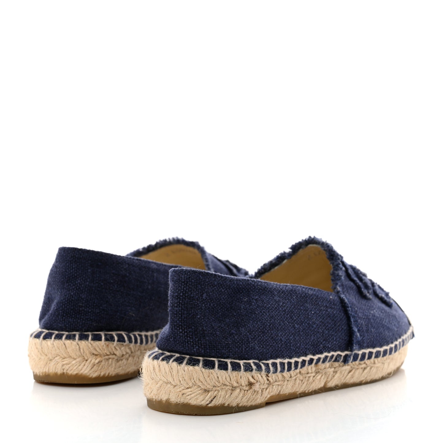 Denim Toile CC Espadrilles 40 Navy Black