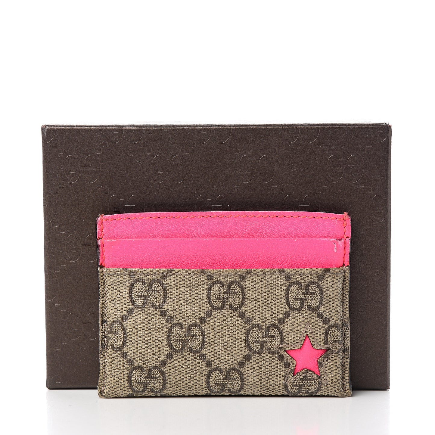 GG Supreme Stars Card Holder Pink