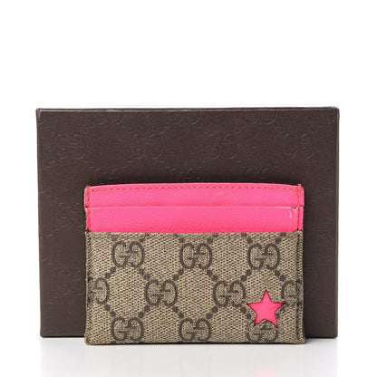 Gucci GG Supreme Stars Card Holder Pink 7 of 7