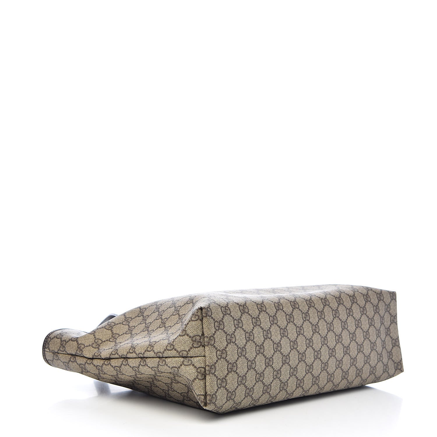 Gucci GG Supreme Monogram Medium Zippered Shopping Tote Dark Brown 4 of 21