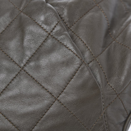 Chanel Calfskin Coco Pleats Hobo Khaki 11 of 11