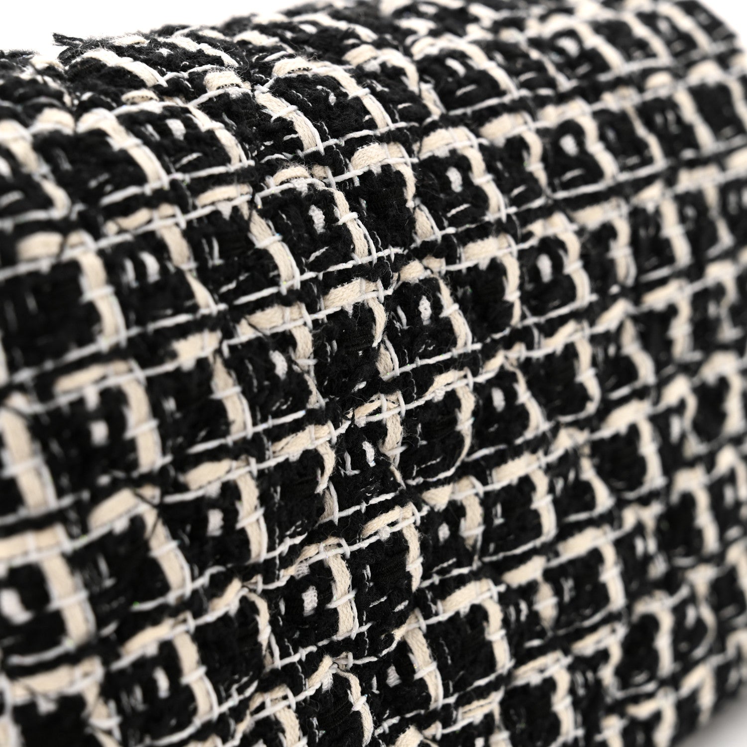 Chanel Tweed Quilted Multi Chain Mini Flap Black Ecru White 13 of 13