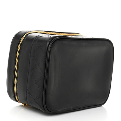 Chanel Lambskin Vanity Cosmetic Case Black 4 of 11