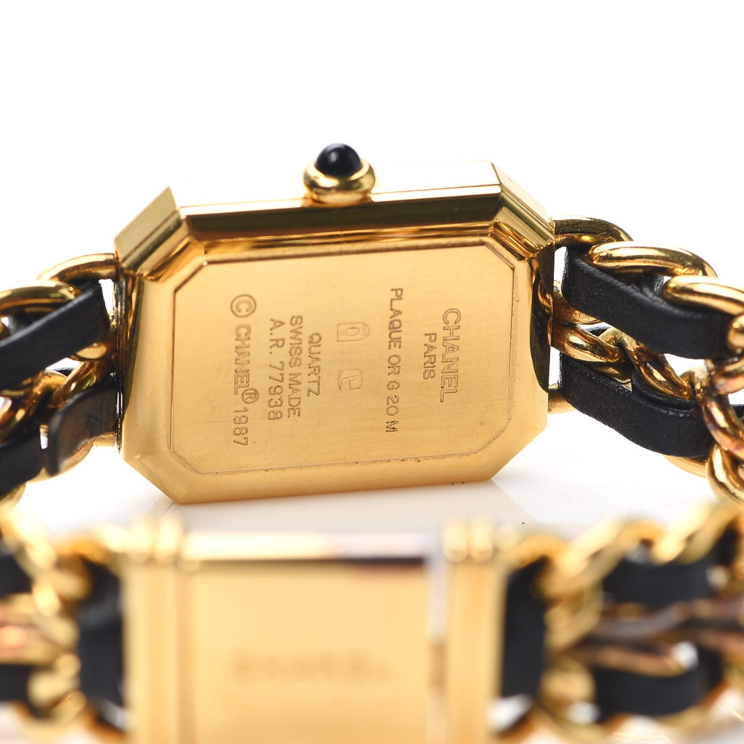 Stainless Steel Lambskin 20mm Chain Premiere Quartz Watch Gold S