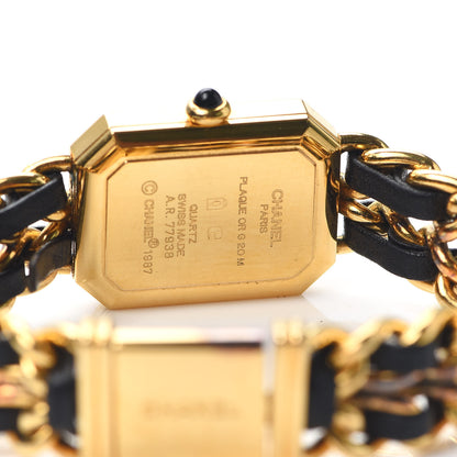 Chanel Stainless Steel Lambskin 20mm Chain Premiere Quartz Watch Gold S 4 of 6