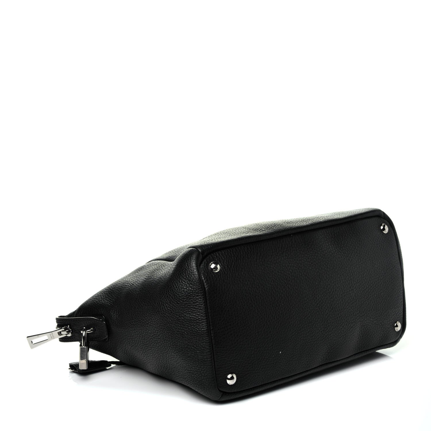 Prada Vitello Daino Shopping Tote Black 4 of 9