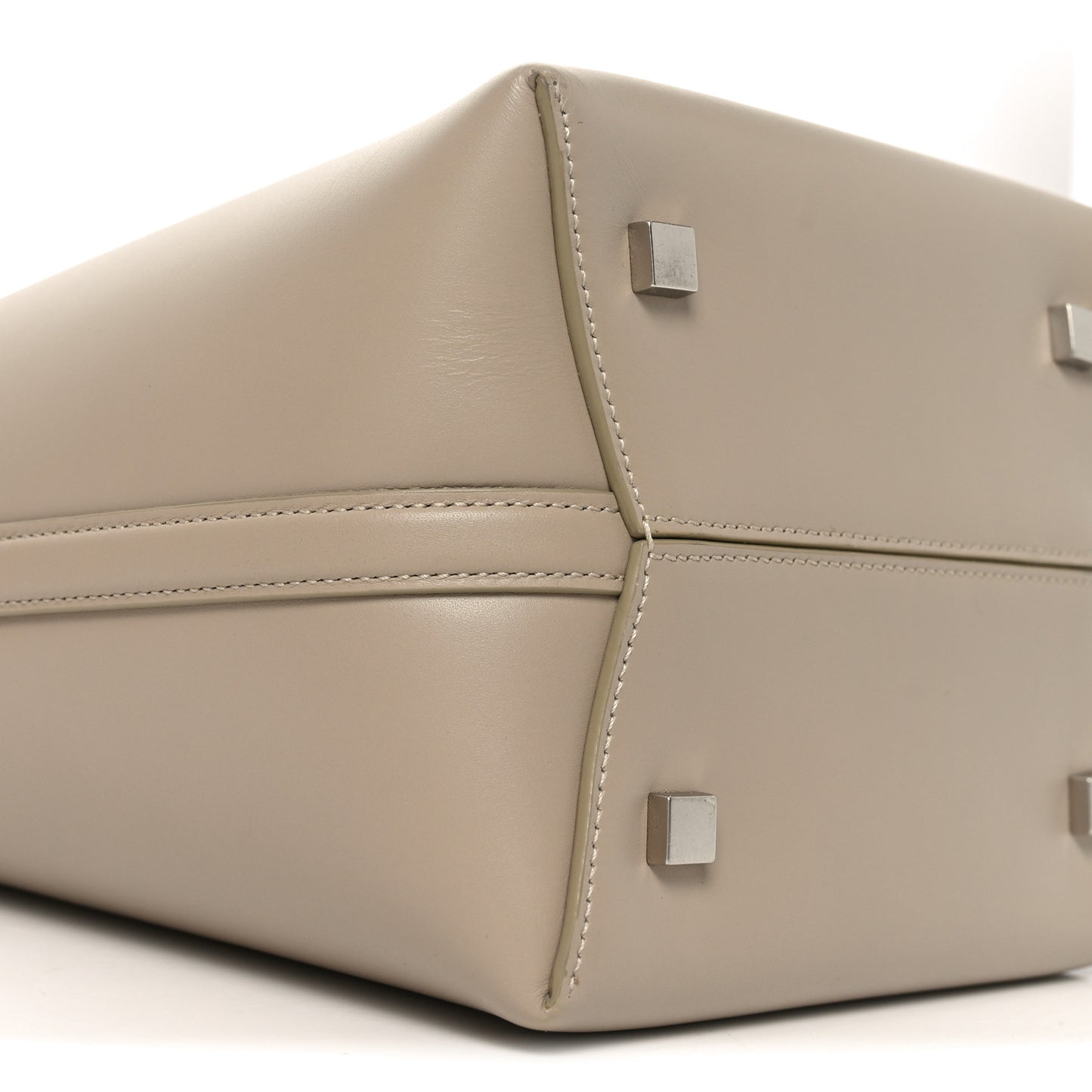 Shiny Calfskin Le 37 Small Bucket Bag Sea Salt