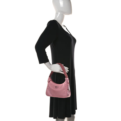 Prada Tessuto Nylon Saffiano Mini Re-Edition 2000 Bag Rosa 2 of 14