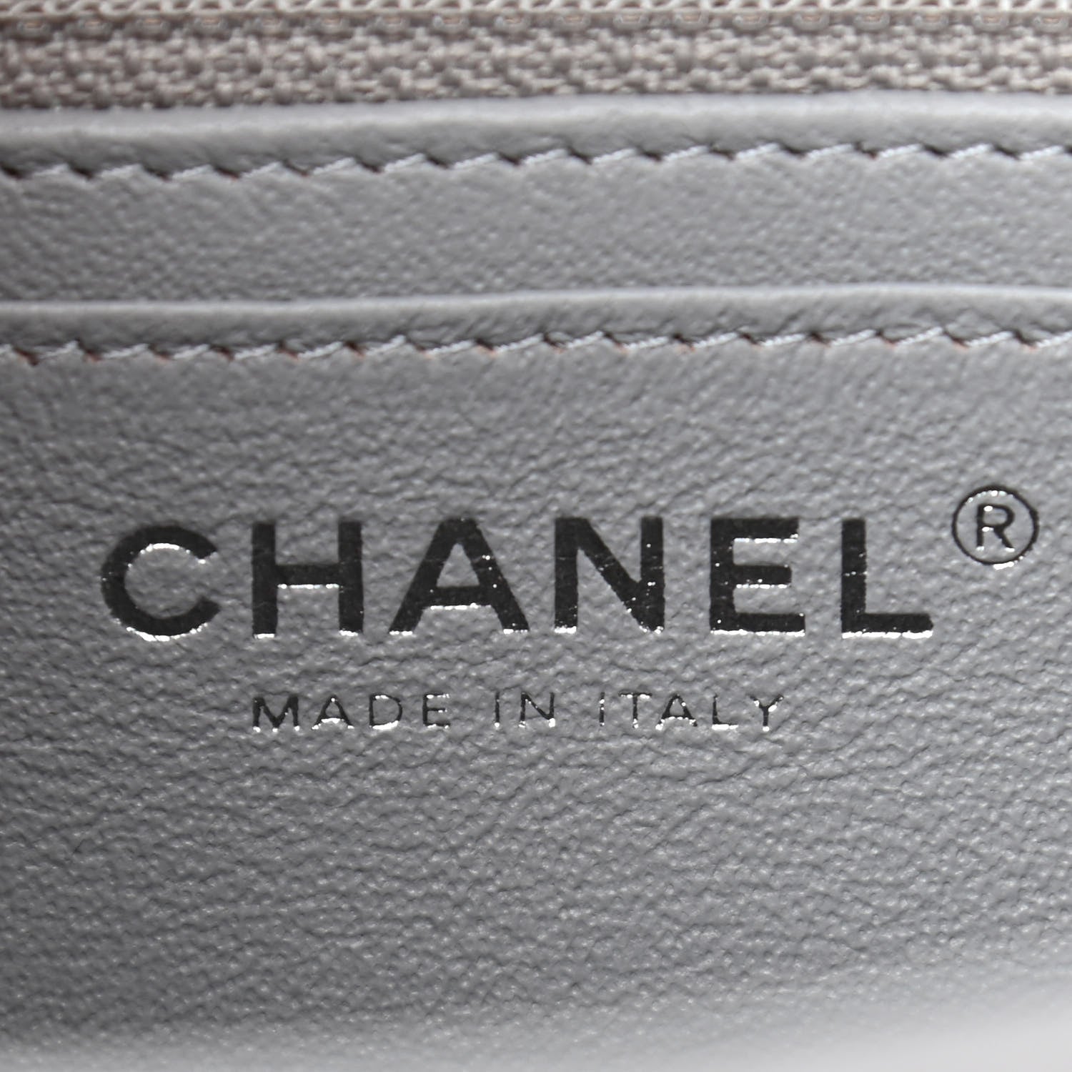 Chanel Lambskin Quilted Mini Rectangular Flap Grey 5 of 9