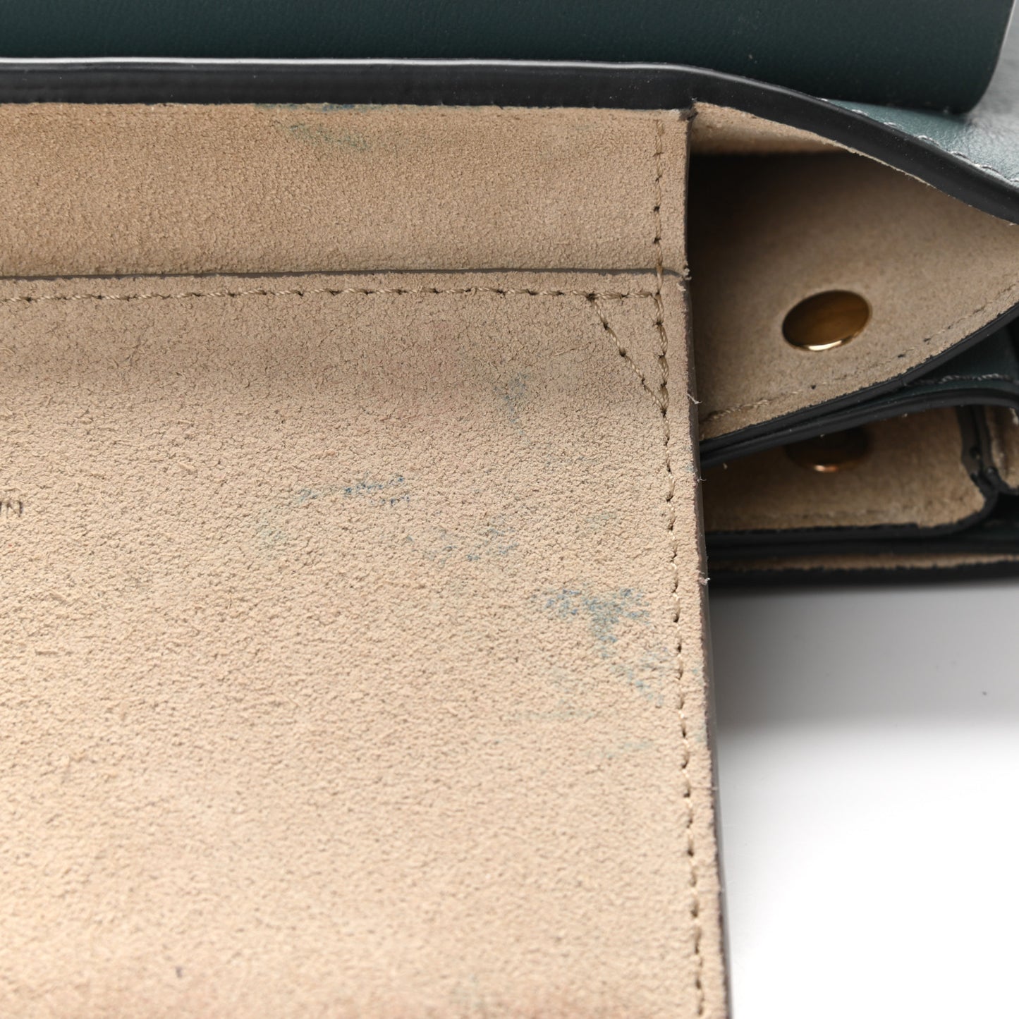 Suede Calfskin Small Faye Shoulder Bag Cloudy Blue