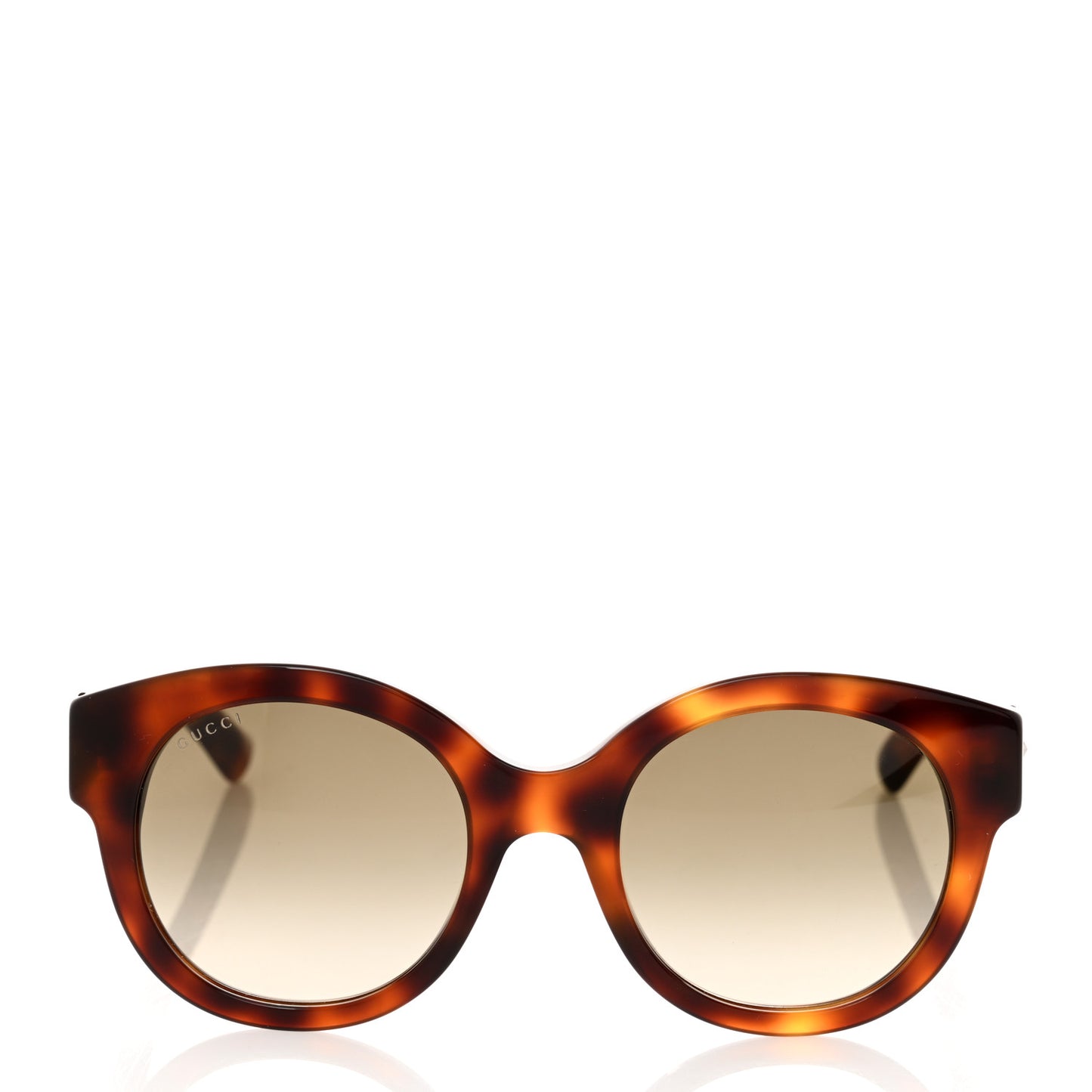 Acetate Round Frame GG Star Sunglasses GG0207S Tortoiseshell