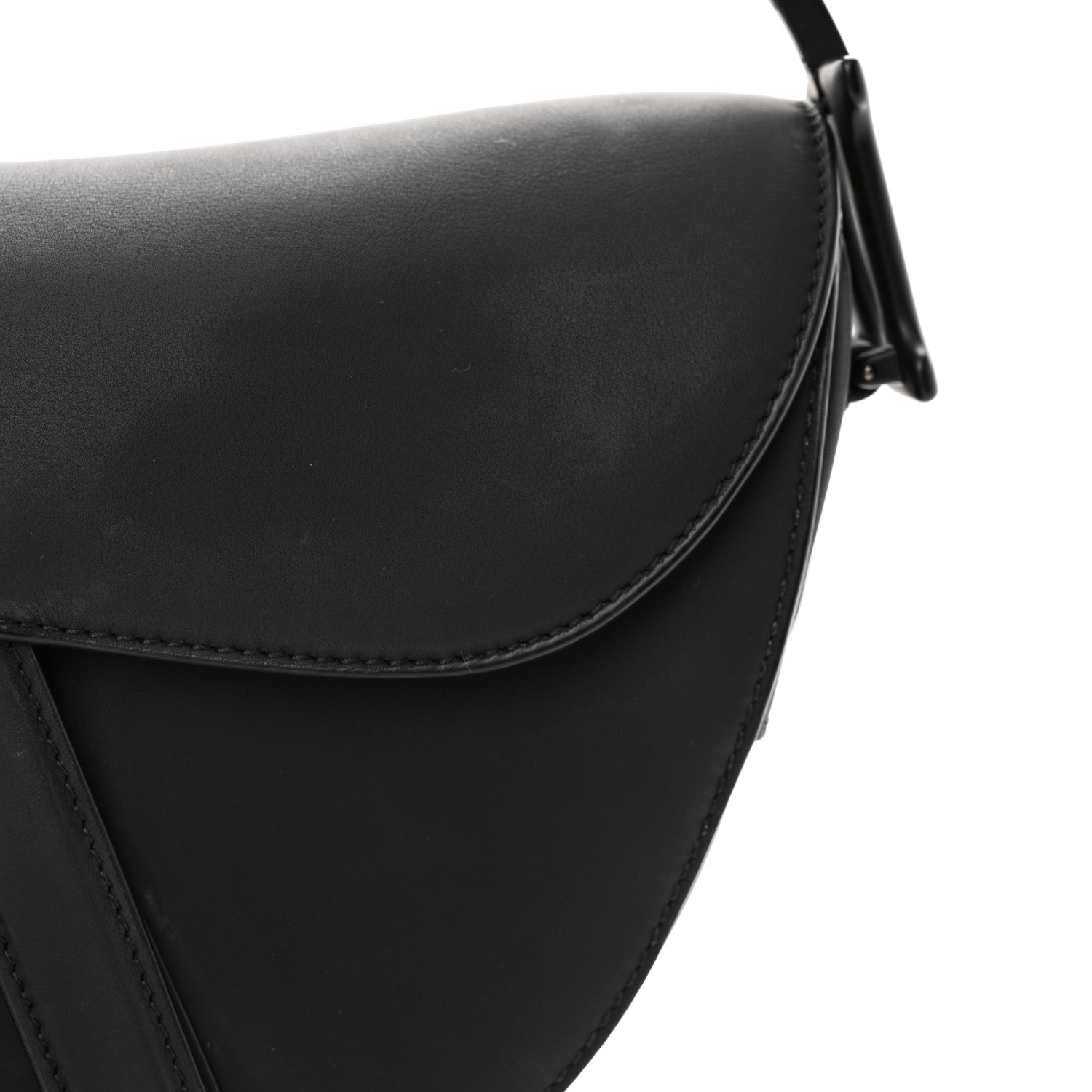 Christian Dior Ultra Matte Calfskin Saddle Bag Black 12 of 16
