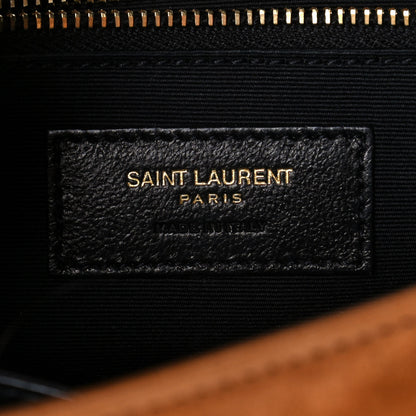 Saint Laurent Suede Monogram Medium Niki Chain Satchel Cinnamon 7 of 12
