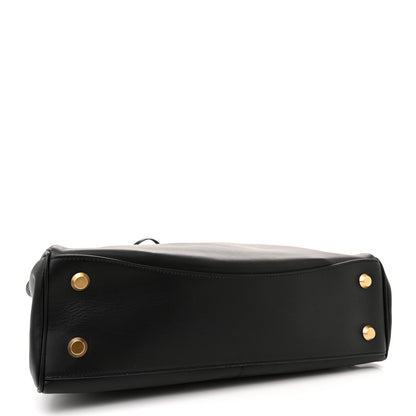 Balenciaga Natural Smooth Calfskin Medium Rodeo Top Handle Handbag Black 4 of 13