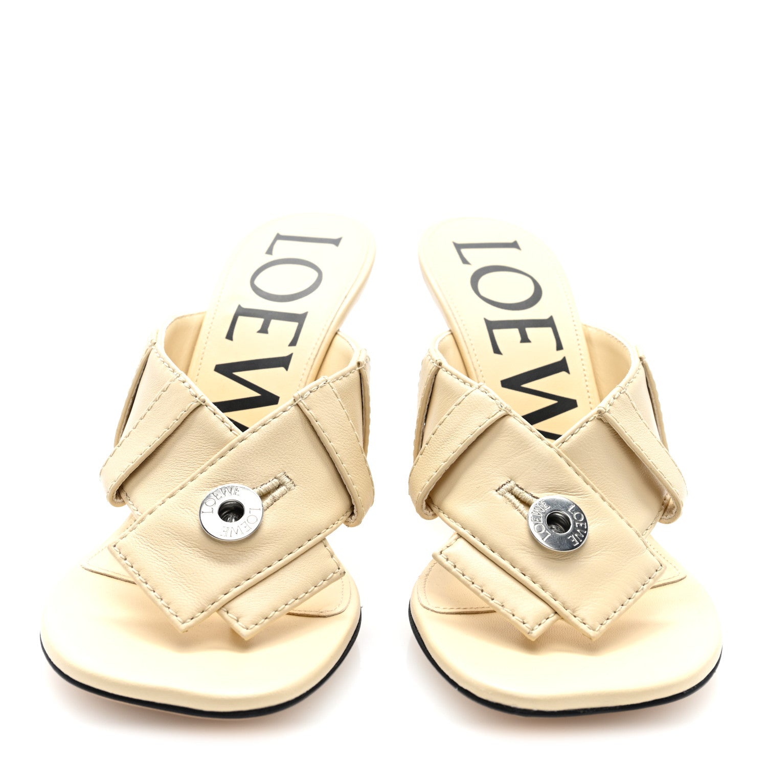 Loewe Goatskin Toy Panta Sandals 36 Oat Milk 3 of 8