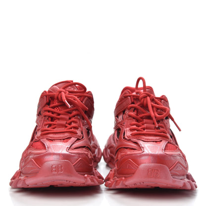 Balenciaga Rubber Mesh Pearlescent Mens Track.2 Open Sneakers 41 Red 2 of 8