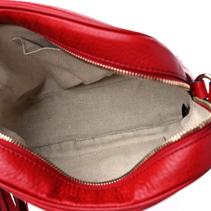 Gucci Pebbled Calfskin Small Soho Disco Bag Tabasco Red 5 of 12
