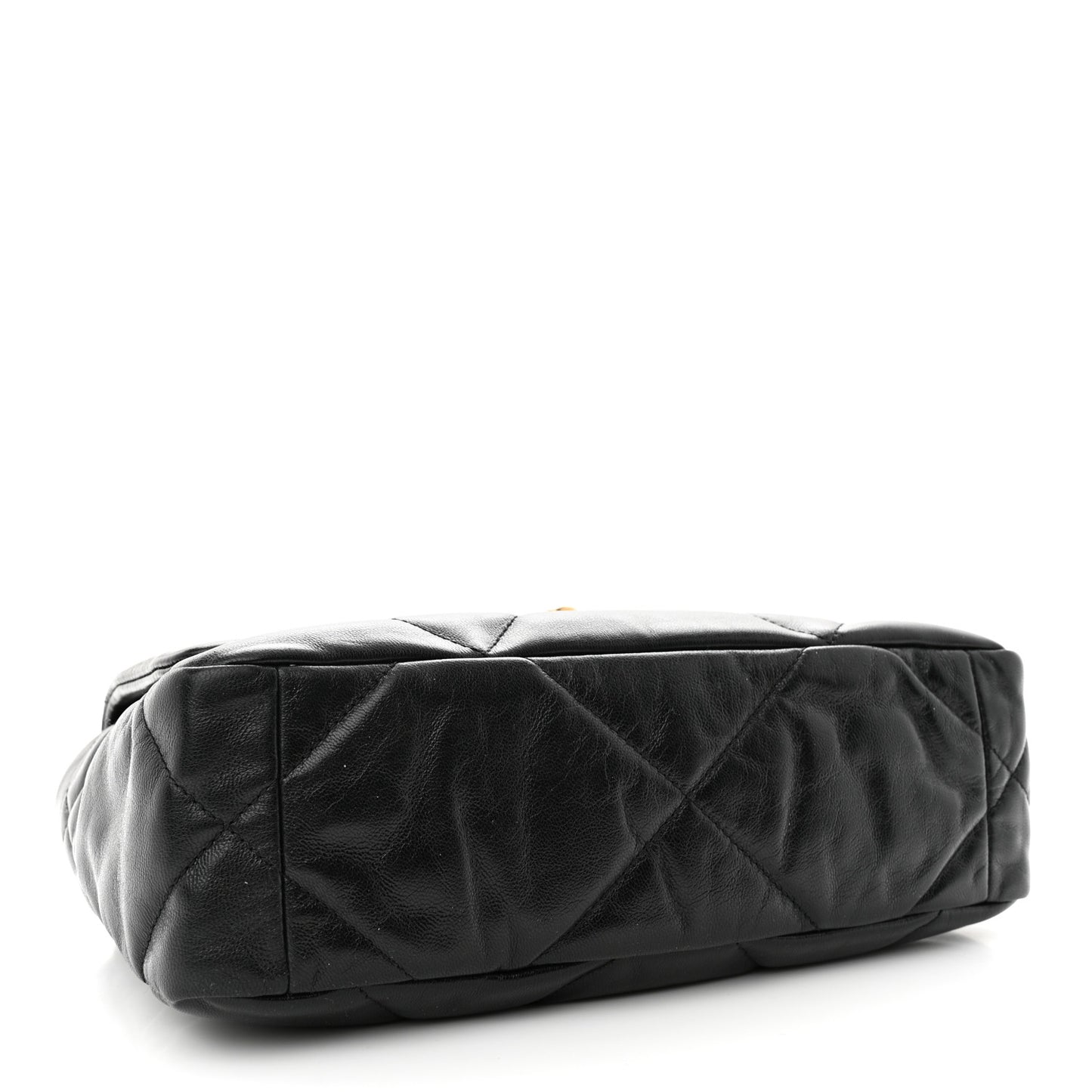 Goatskin Quilted Medium Chanel 19 Flap Black