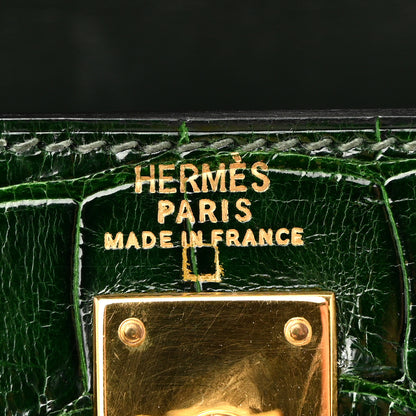 Hermes Alligator Mini Kelly Sellier 20 Vert Fonce 6 of 14