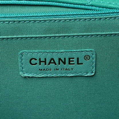 Chanel Jersey Quilted XL Jumbo Flap Green 6 of 9