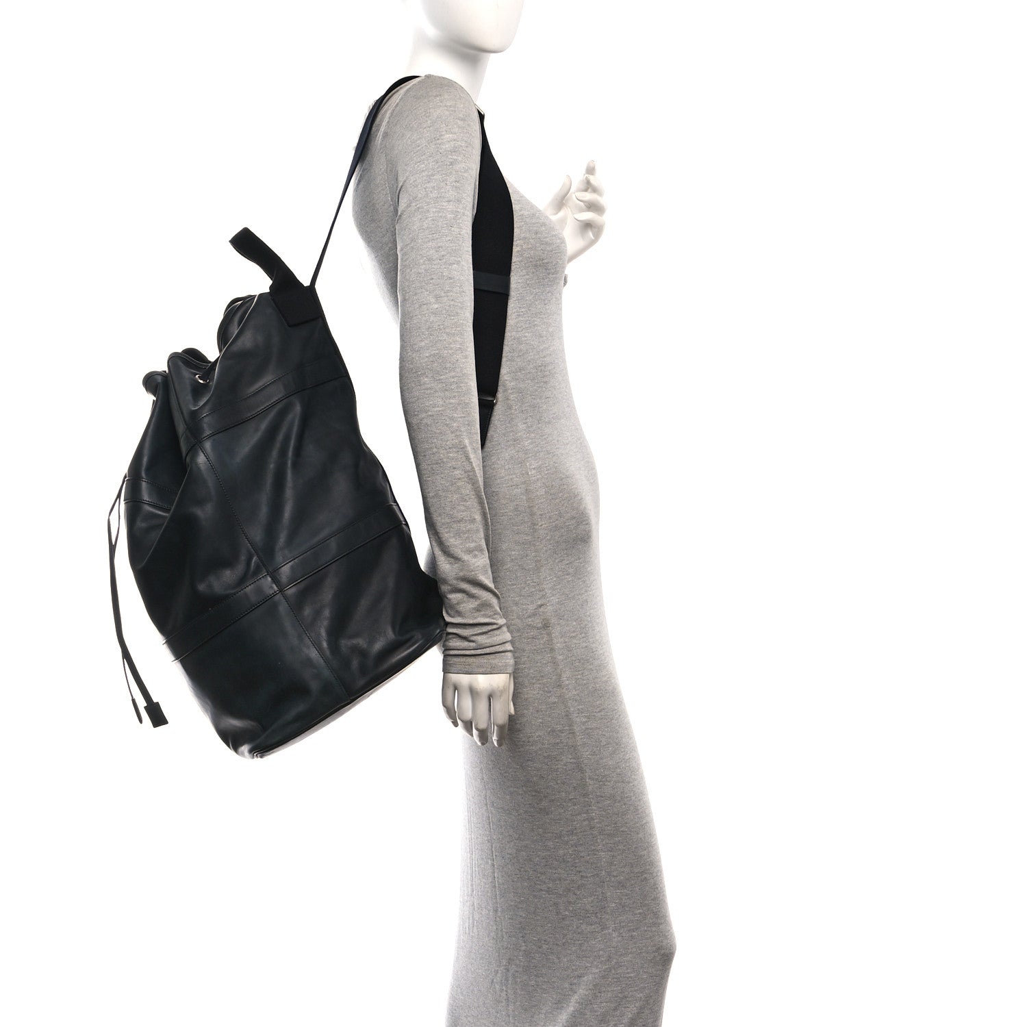 Saint Laurent Calfskin Rive Gauche Sling Bag Black 2 of 11