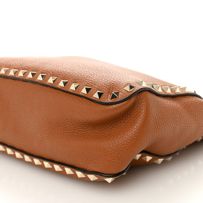 Valentino Garavani Pebbled Calfskin Small Rockstud Flip-Lock Messenger Bag Light Cuir 9 of 9