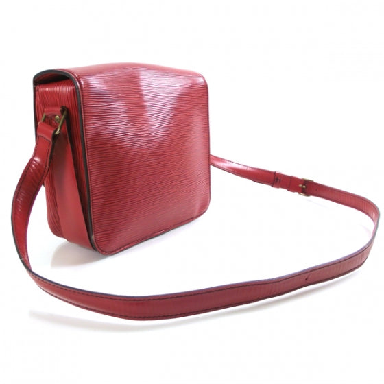 Louis Vuitton Epi Cartouchiere Rouge 3 of 9