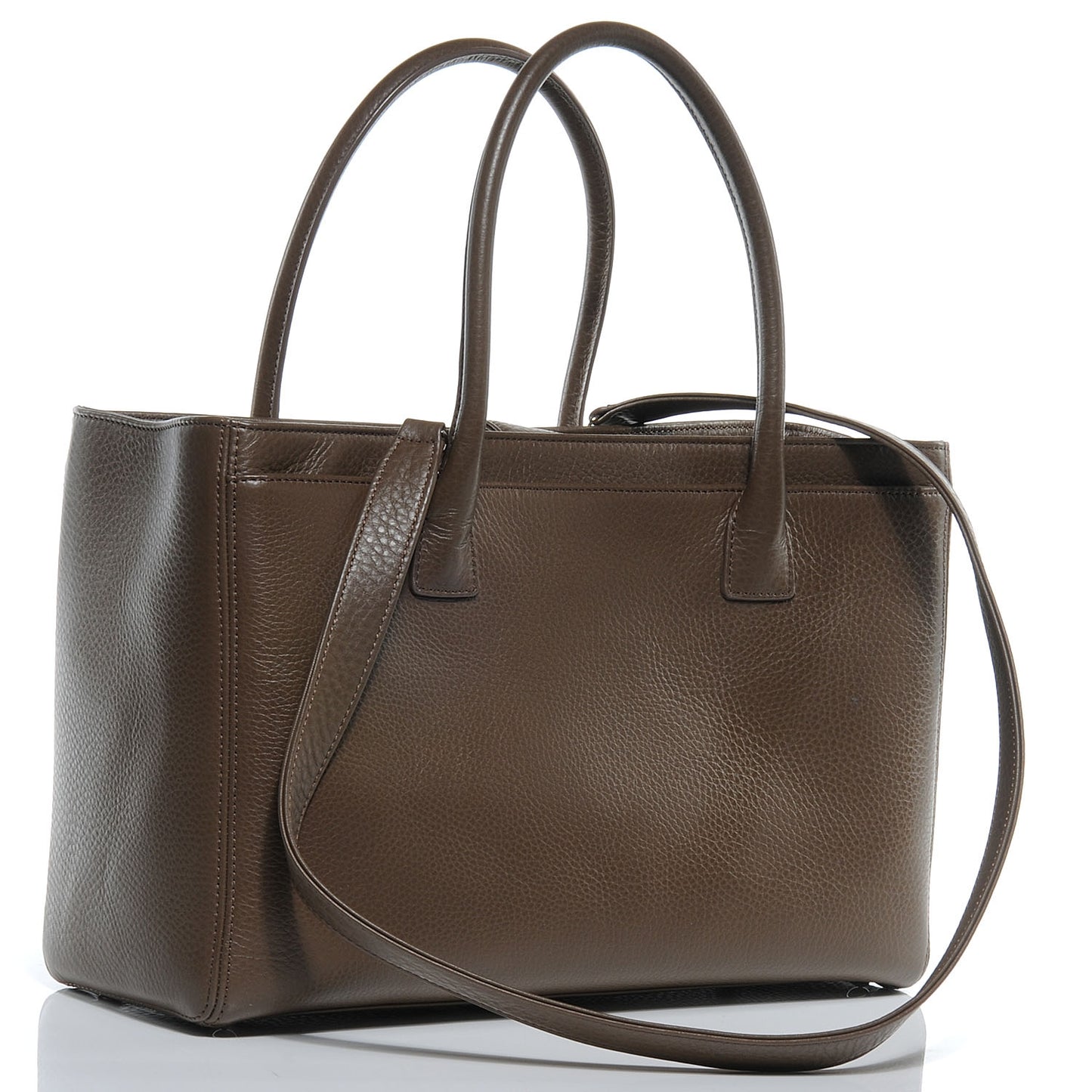 Deerskin Cerf Executive Shopper Tote Brown