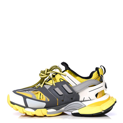 Balenciaga Mesh Nylon Womens Track Sneakers 39 Jaune Black White 2 of 19