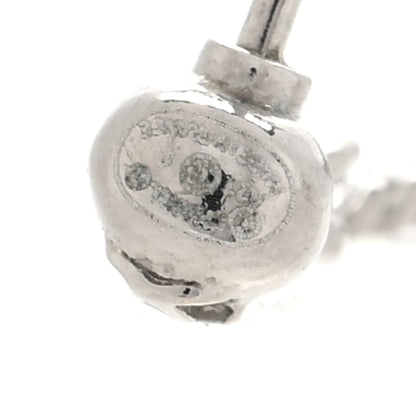 Chanel Crystal Baguette CC Drop Earrings Silver 4 of 5