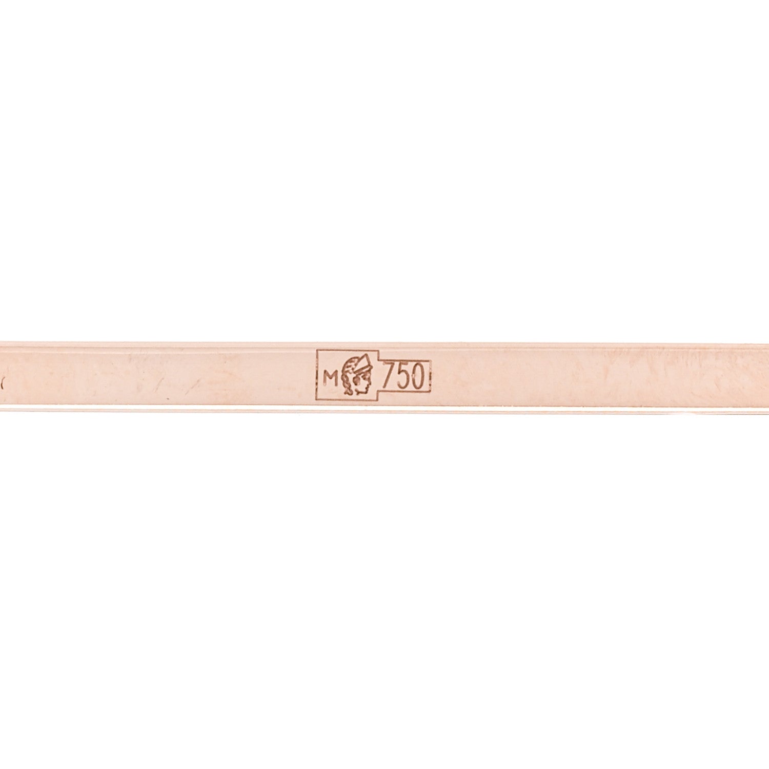 Tiffany 18K Rose Gold T Elongated Wire Bar Earrings 5 of 6