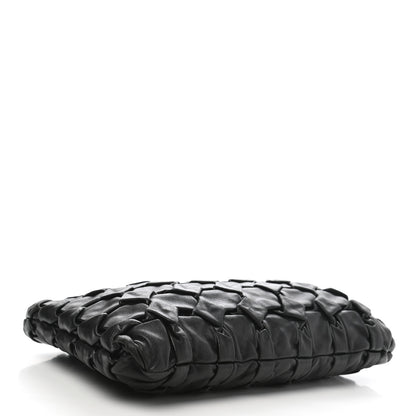 Prada Nappa Woven Pouch Black 4 of 11