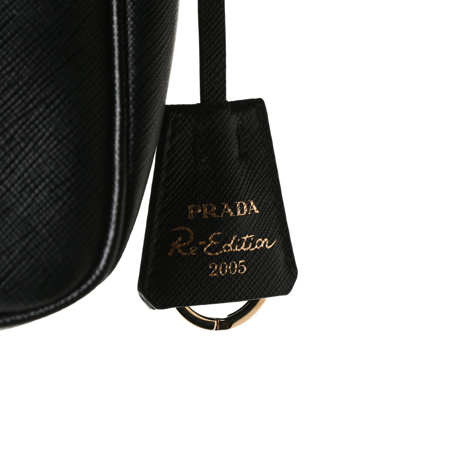 Saffiano Lux Re-Edition 2005 Shoulder Bag Black